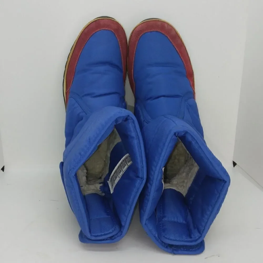 Rubber Duck Boys Pre-owned Insulated Blue & Red Winter Boots - sz. 6 1/2